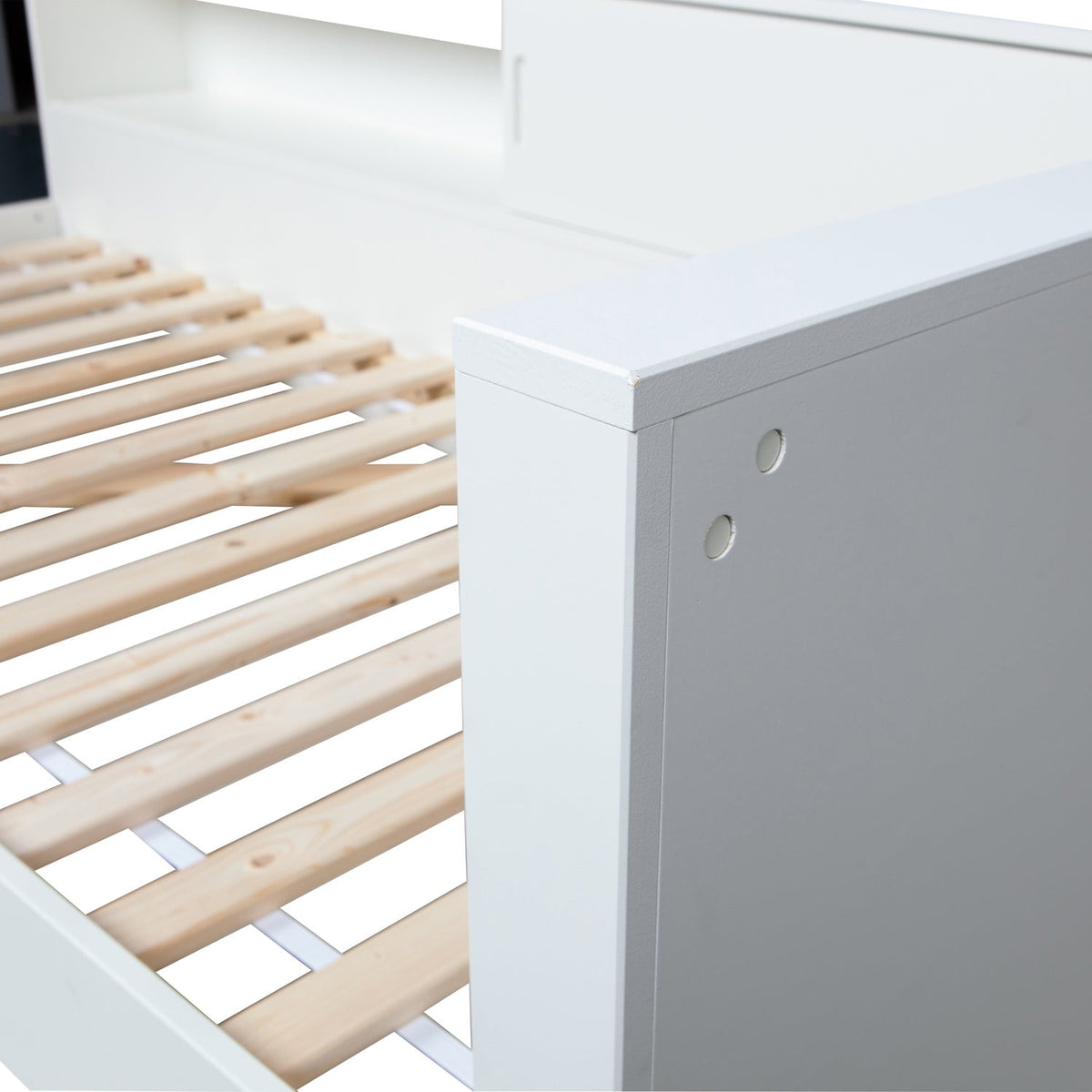 Letto angolare connect bianco