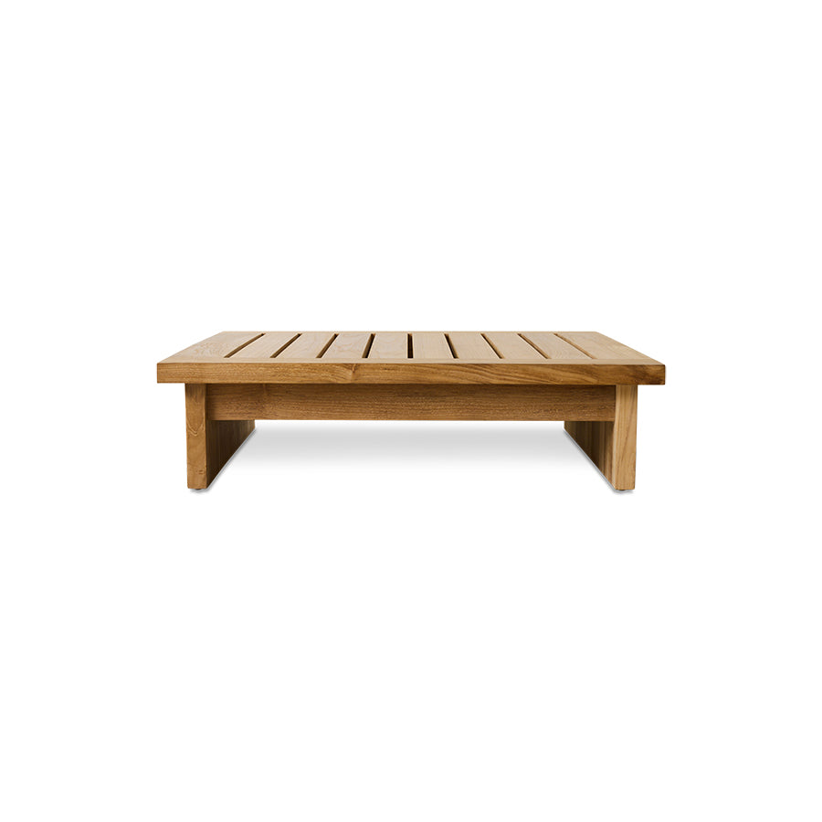 Pouf da esterno in teak, Botanical