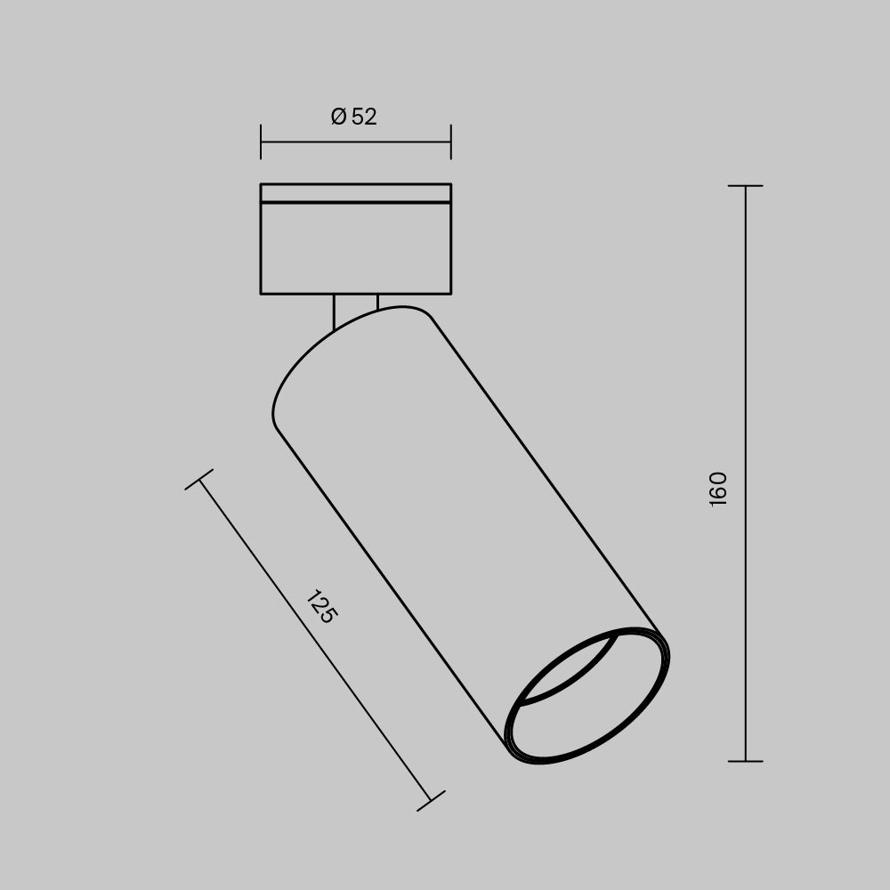 Lampada da soffitto FOCUS LED 4000K 1x12W 50° Dim Triac - Maytoni - Ottone - C055CL-L12W3K-W-BS
