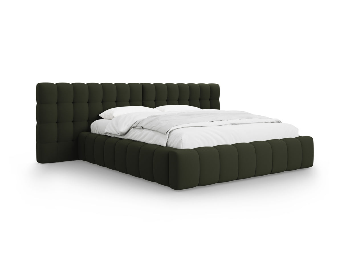 Letto contenitore con testiera doppia, "Mamaia", 230x200x100