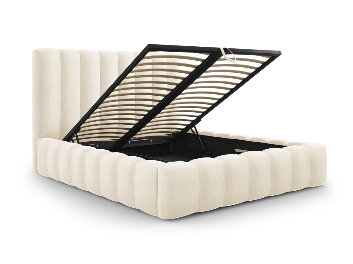 Letto contenitore con testiera, "Kelp", 230x225x125