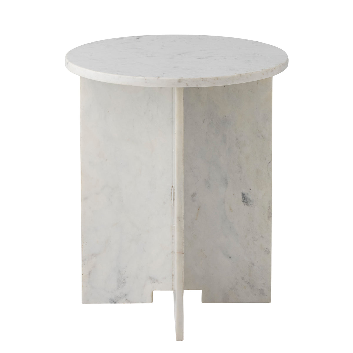 Tavolino Jasmia, Bianco, Marmo